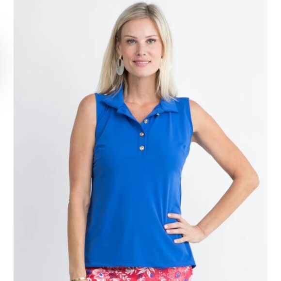 Katherine Way Cypress Polo - Royal Blue XL - Picture 1 of 6